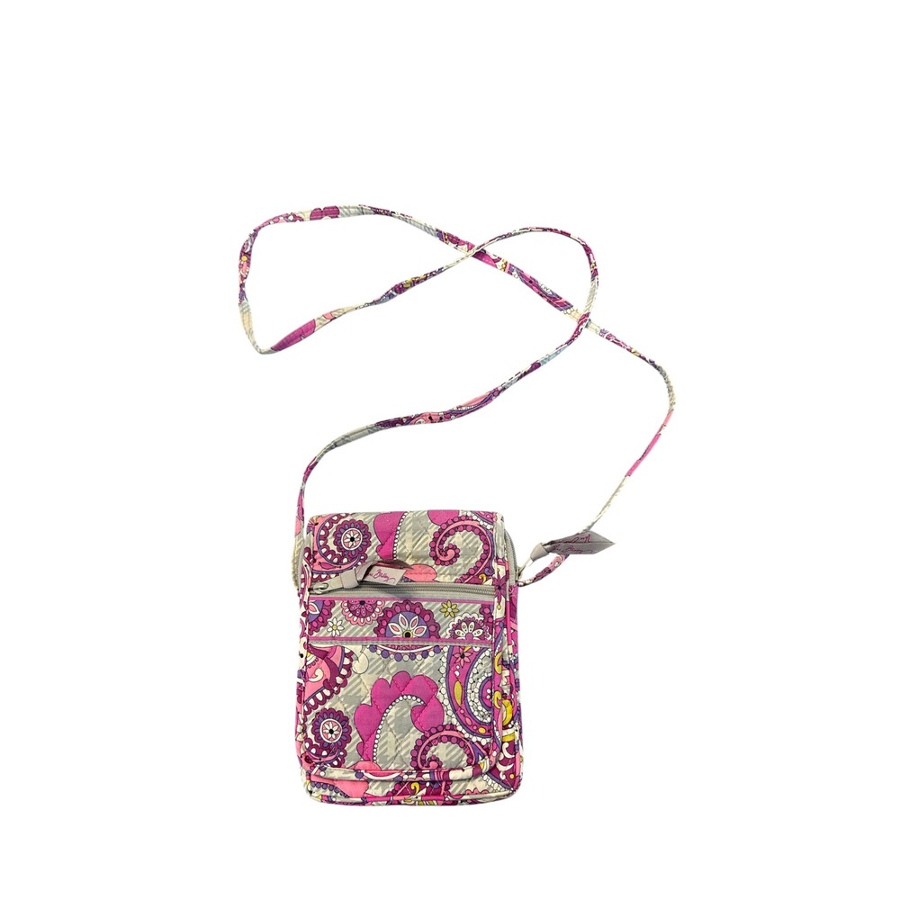 Vera‎ Bradley Paisley Meets Plaid Quilted Cotton Crossbody Bag